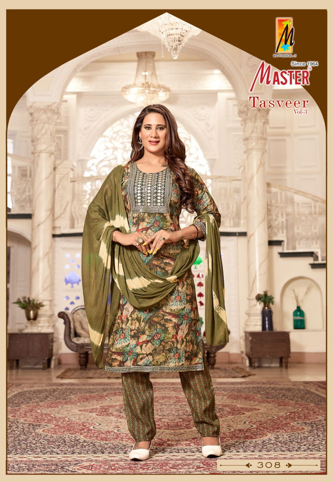 Tasveer Vol 3 By Master Capsule Printed Kurti With Bottom Dupatta Wholesale Shop In Surat